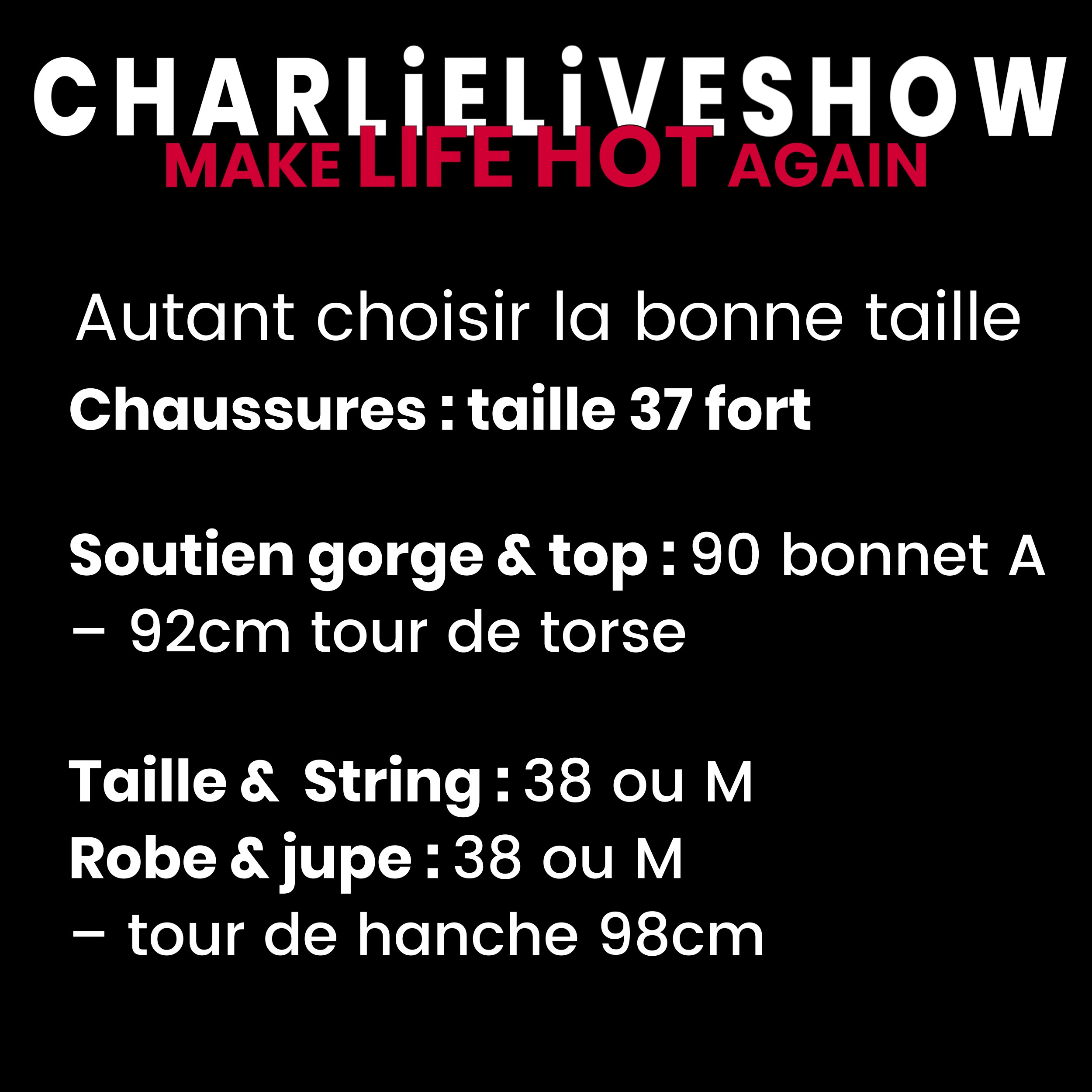 Taille et pointure