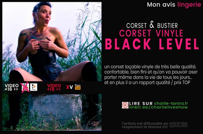Lire la suite à propos de l’article Corset vinyle et laçage BLACK LEVEL. 70€ de look BDSM